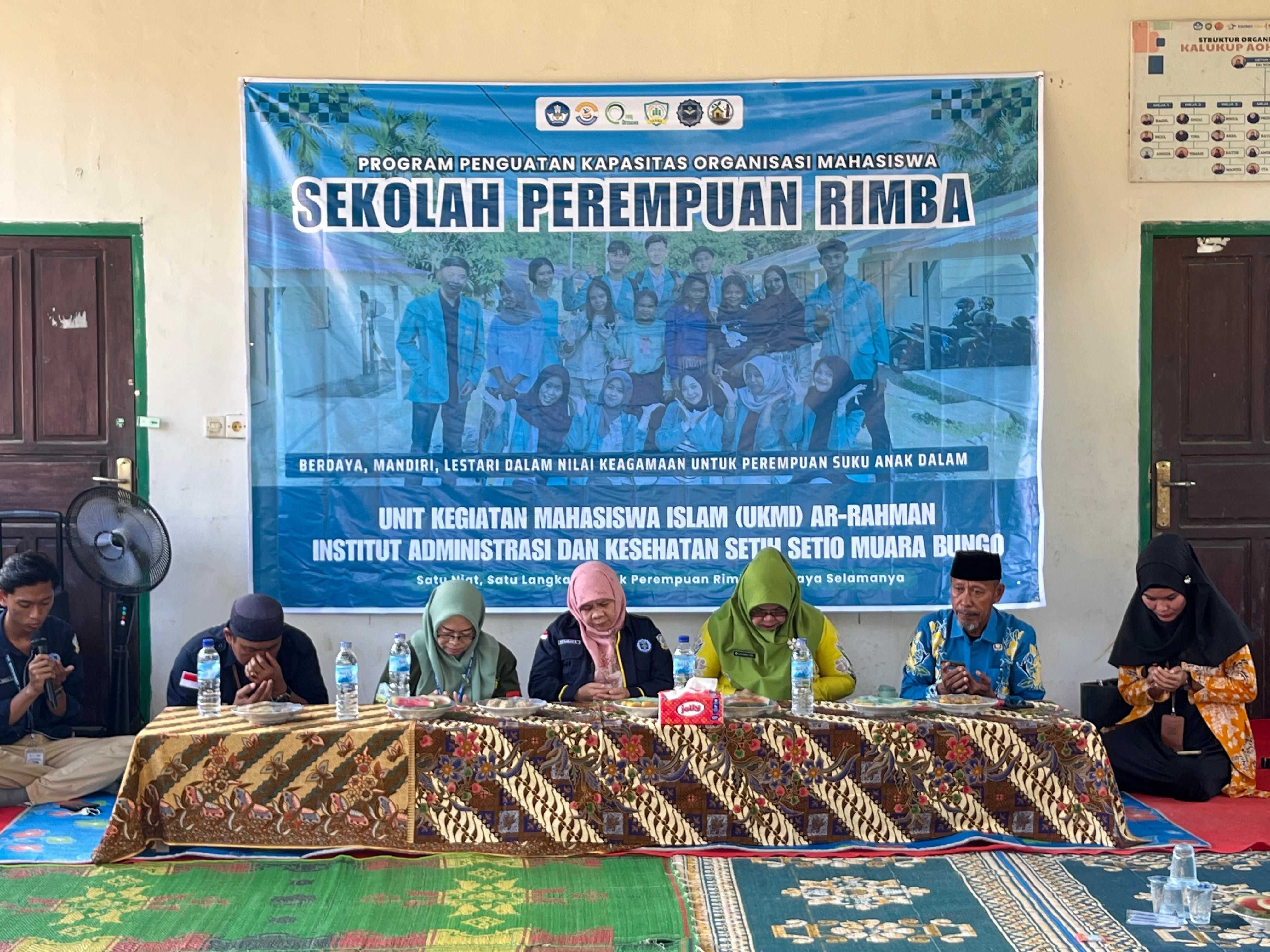 Peresmian Sekolah Perempuan Rimba